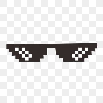 Create meme: pixel glasses without background, glasses are cool for Photoshop, glasses pixels