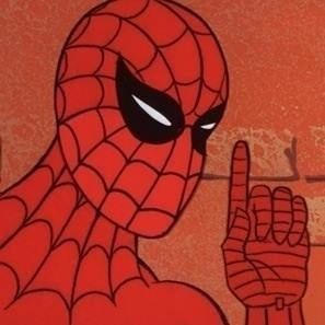 Создать мем: 3 человека паука мем, человек паук мемы, мем паук
