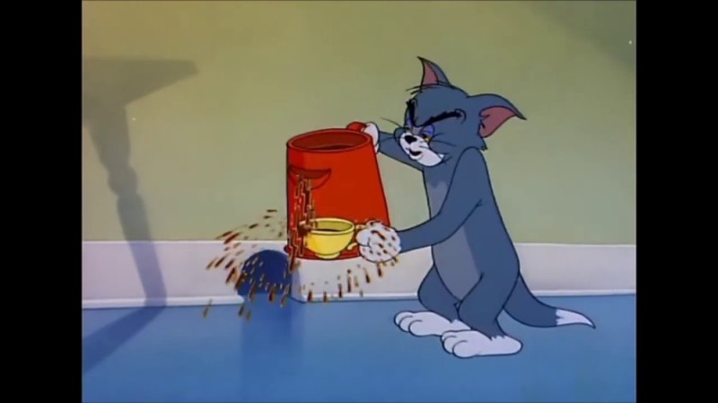 Создать мем: том и джерри мультфильм, том и джерри кот, том и джерри том с кофе