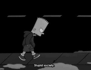 Создать мем: Барт Симпсон, барт симпсон на аву грустные, фото барта симпсона грустного