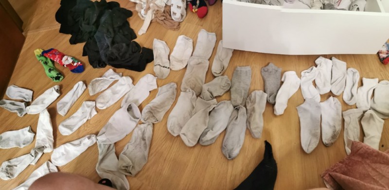 Create meme: socks , white socks, children's dirty socks