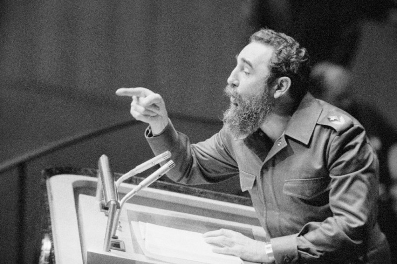 Create meme: Fidel Castro , castro fidel, Fidel Castro at the UN
