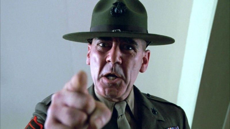 Create meme: full metal jacket Sergeant, whether ermie is all-metal, full metal jacket Sergeant Hartman