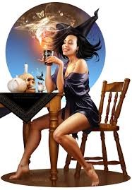 Create meme: loopydave, pin-up coffee, witch pictures funny