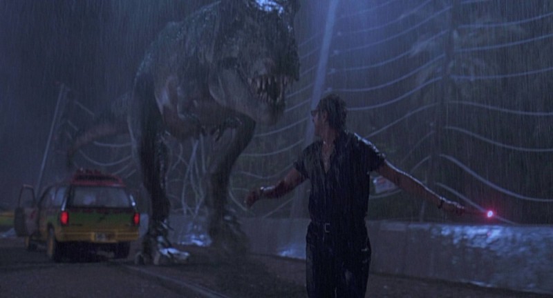 Создать мем: тираннозавр парк юрского периода 1993, парк юрского периода 1993 тиранозавр, тираннозавр парк юрского периода