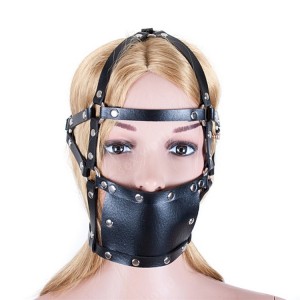 Create meme: gag black, gag bdsm, bdsm harness gag