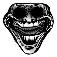 Create meme: trollface scary faces, evil trollface, trollface demon