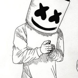 Create meme: marshmallow DJ coloring, marshmello