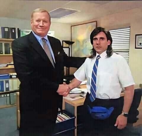 Create meme: the office series michael scott handshake, office series memes, TV series office meme handshake