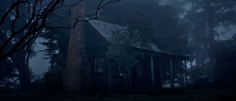 Create meme: watch online, horror , an abandoned house in the woods at night