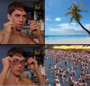 Create meme: Peter Parker meme with sunglasses, Peter Parker glasses meme, the game warface