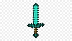 Создать мем: меч из майнкрафта вектор, алмазный меч minecraft, алмазный меч из майнкрафта