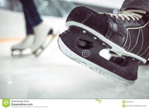 Create meme: sneakers, ice background, ice rink