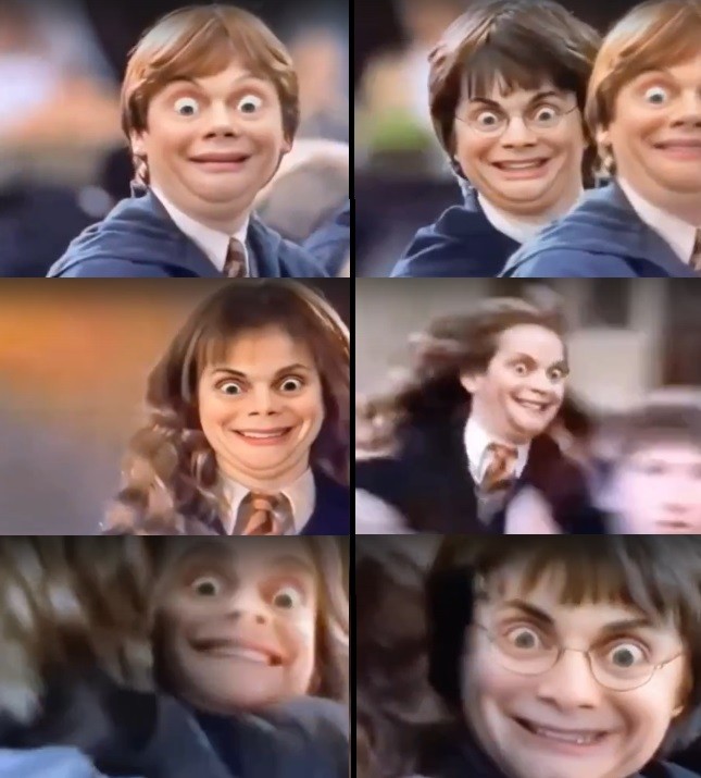 Create meme: funny harry potter, harry potter harry, Harry Potter Ron and Hermione