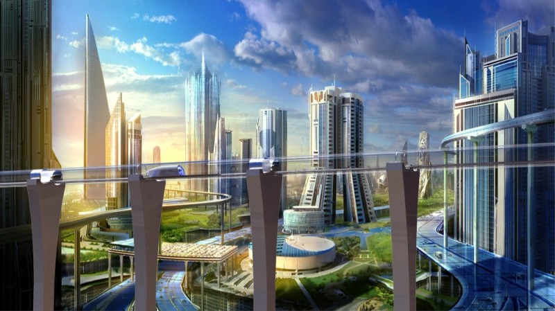 Create meme: the city of the future, futuristic city of the future, city of the future project
