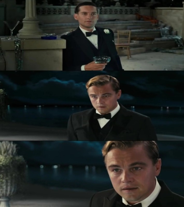 Create meme: the great Gatsby Leonardo DiCaprio, meme the great Gatsby , the great Gatsby 
