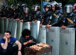 Создать мем: пикабу, протесты в армении шашлык, protest