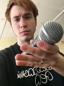 Create meme: microphone, male, people