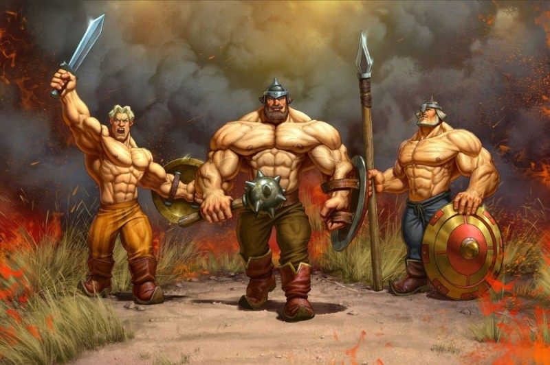 Create meme: hero , bogatyr art, three heroes art