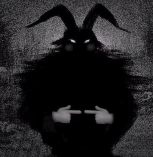Create meme: The black hare, black rabbit, bunny tiny bunny