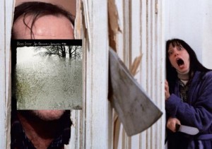 Create meme: Jack Nicholson the shining door, lights, the shining movie