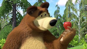 Создать мем: мультик про машу, masha and the bear, медведь из мультика