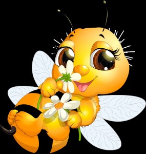 Создать мем: красивая пчела, с днем пчел, веселая пчелка