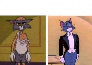Create meme: tom meme, meme of Tom and Jerry, meme of Tom in shock