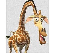 Create meme: giraffe baby 5 letters, giraffe Madagascar, Barbara Melman photo