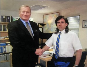 Create meme: series the office memes handshake