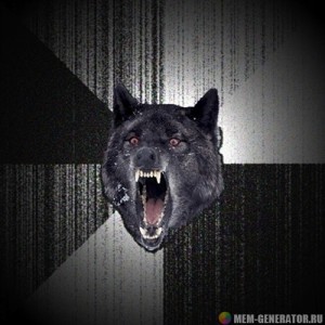 Create meme: meme crazy, mad wolf, crazy wolf