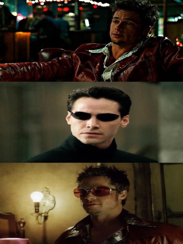 Create meme: Tyler durden, neo matrix, a frame from the movie