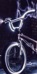 Create meme: futuristic bike Wallpaper, bike handlebar, art bmx neon