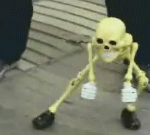 Create meme: skeleton dance, skeleton , spooky skeleton clip