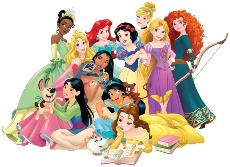 Create meme: Disney princesses together, princesses from Disney cartoons, disney princesses