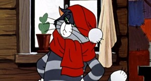 Создать мем: кот матроскин и мыши, матроскин в шарфе, простоквашино кот матроскин
