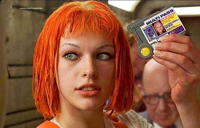 Create meme: the fifth element , The fifth element is lilu, Milla Jovovich