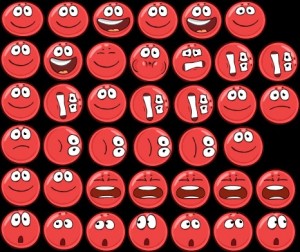 Create meme: red ball 4, red ball, emotions