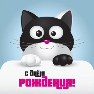 Create meme: funny cards happy birthday, cat happy birthday