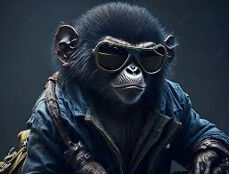 Create meme: monkey background, cool monkey, monkey point