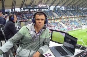 Create meme: Mikhailyuk, sports commentator