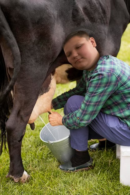 Создать мем: молоко корова, молочная корова, корова даёт молоко
