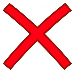 Create meme: red x, cross