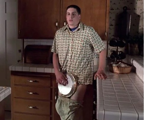 Создать мем: джейсон биггз, американский пирог фрагмент с пирогом, американский пирог 1 кадры из фильма
