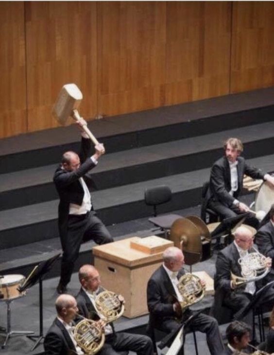 Create meme: orchestra, chalk Board, The Wagner Orchestra