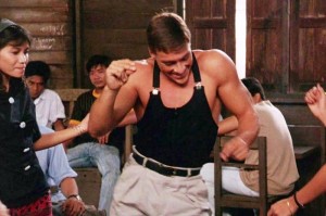 Create meme: Jean-Claude van Damme dance, Jean-Claude van Damme dance from kickboxer movie, kickboxer, the 1989 Jean-Claude van Damme dancing