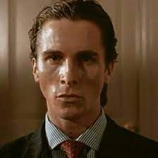 Создать мем: коллинз, кристиан бейл, patrick bateman american psycho