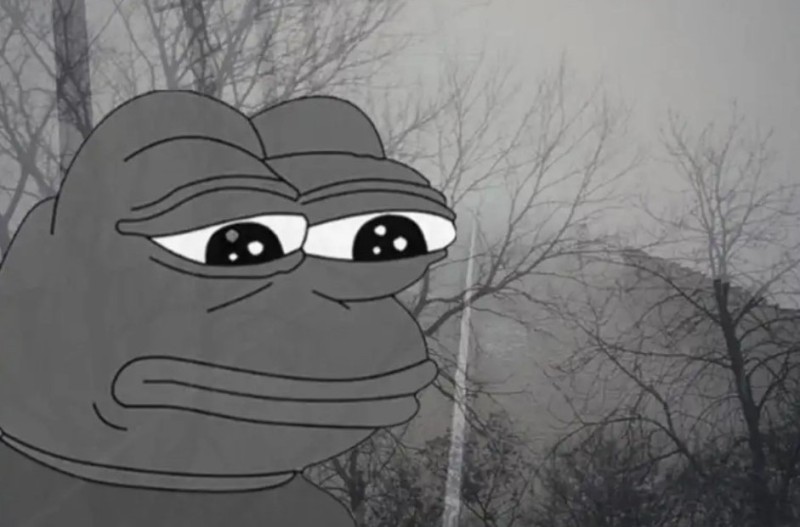Создать мем: грустная жабка, мем грустная лягушка, грустная лягушка