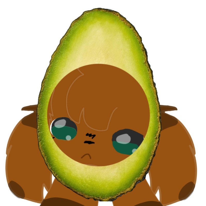 Create meme: avocado 🥑, avocado cute drawings, kawaii avocado