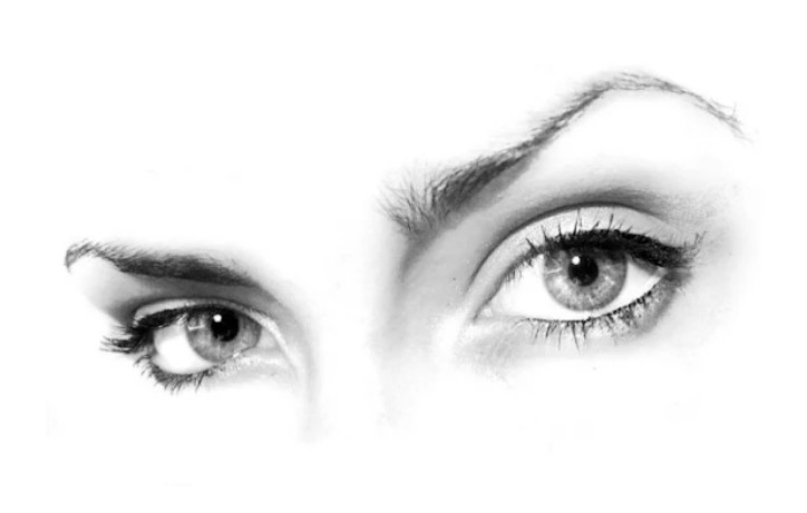 Create meme: eye pattern, beautiful female eyes, Two eyes